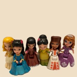 6 Disney Princesses Dolls